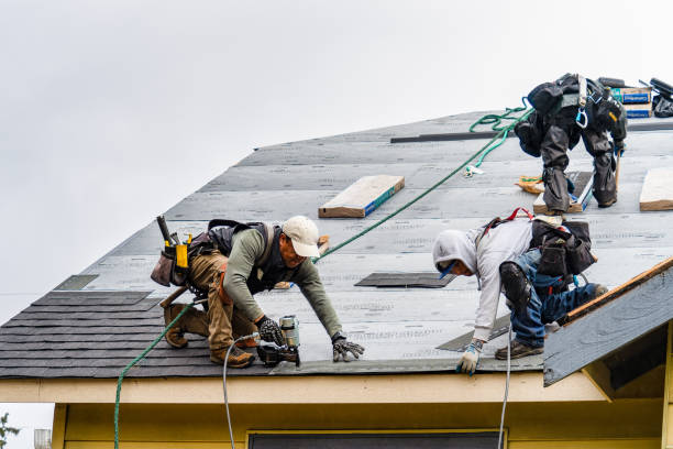 Professional Gutter Installation technician working in Addyston, OH